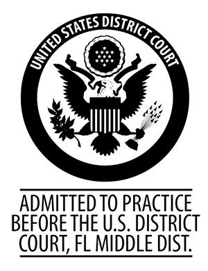 Admitted to Practice Before the US District Court, FL Middle Dist.